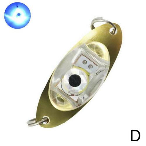 2 Pcs LED Deep Drop Underwater Eye Shape Lure Light Flashing  Squid Fish Lamp 