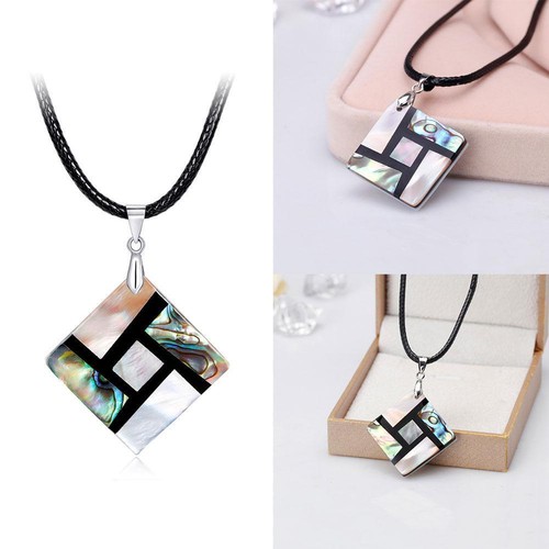 Women Girl Fashion Natural Abalone Shell Bead Pendant Necklace Gift Neck Jewelry