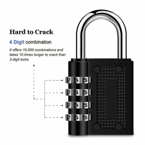 Toolbox for Sheds Combination Padlock 4-Digit Combination Lock Gym