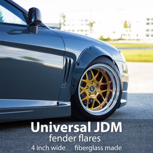 4/" Universal JDM Fender Flares Fiberglass