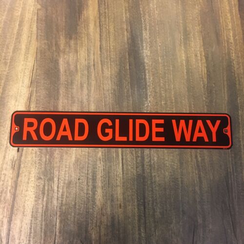 Metal Street Sign Harley Motorcycle Biker Bar 3/"x18/" Road Glide Way
