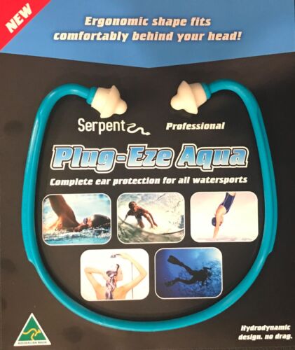 Swimming Ear Plugs Plug-Eze Aqua Complete Ear Protection For Water Sports