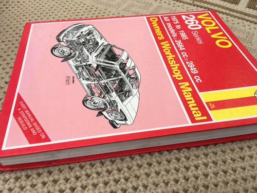 Haynes Volvo 260 series workshop manual 1975-1985 V6 inc fuel injection 400