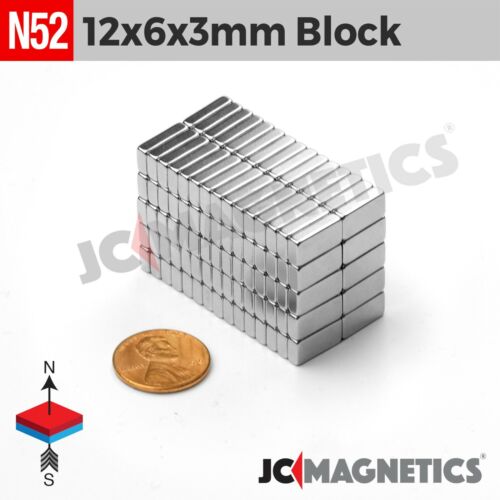 N52 Super Strong Rare Earth Neodymium Magnet Block Thin Square Crafts Fridge DIY