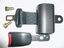 two point retractable Automatic Lock lap seat belt 50/" max length right /& left