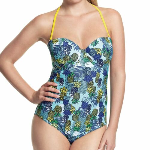 Panache Cleo Swimwear Carmen Maillot de Bain/Natation Costume Tropical Print CW0110 