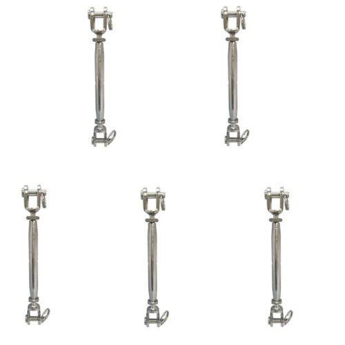 Details about  / 5 PC 3//16/'/' Marine Stainless Steel Closed Body Turnbuckle JAW JAW Rig 200 Lbs