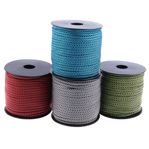 50m Reflective Guyline Outdoor Camping Tent Rope Runners Guy Line Cord WiZTJ JG 