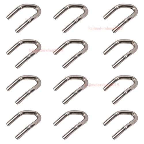 12Pcs Motorcycle Exhaust Muffler Tail Pipe Mounting Coil Spring Pull Hooks