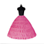 6 Hoop Wedding Petticoat Crinoline Underskirt Bridal Gown Slips Skirt Prom Dress