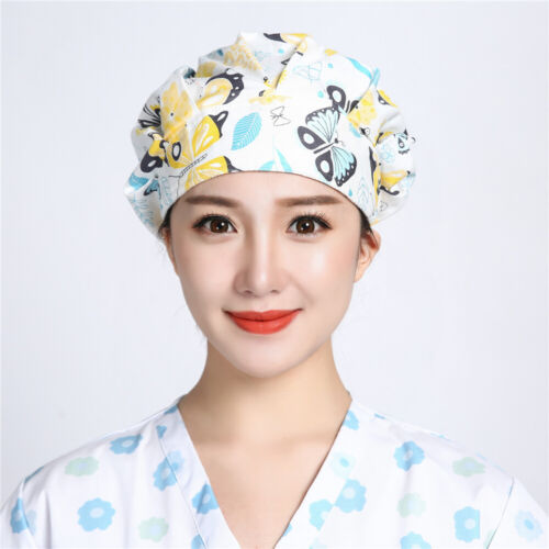 Adjustable Beauty Surgical Cap Doctor Nurse Medical Scrub Hat Dental Breathable