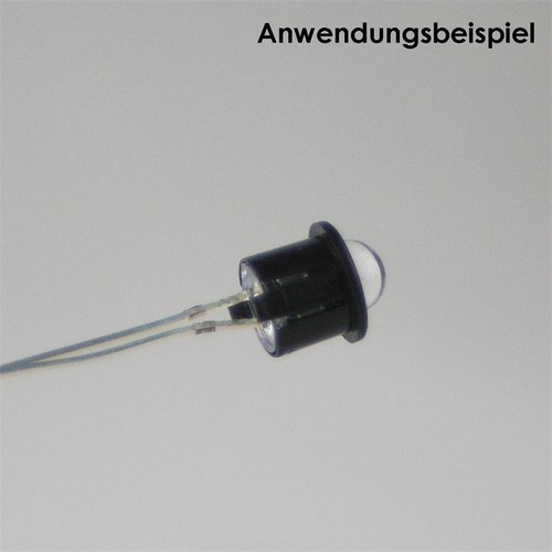 100 LED Montageringe f 5mm LEDs Fassung Kunststoff CLIP Halter Halterung