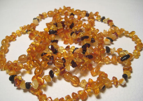 Lot-10 baltic amber baby anklet/ bracelets 14cm long 