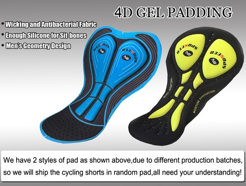 Cycling Shorts Men Padded Stretchy Bike Tights MTB Cycle Half Pants Quick Drying