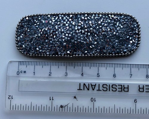 Big Rhinestone Hair Clips Slides Hair Accessory Barrette Oversized Large Shiny