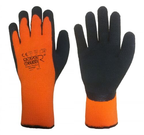 orange Größe: M SuperWorker® Thermo-Handschuhe WINTER-WORKER Winterhandschuh 