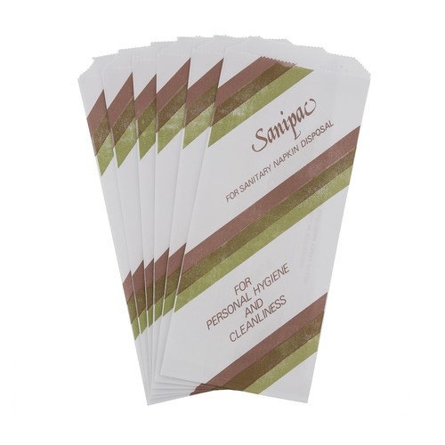Motels Package of 100 Sanitary Bags for Hotels Offices or Home Use