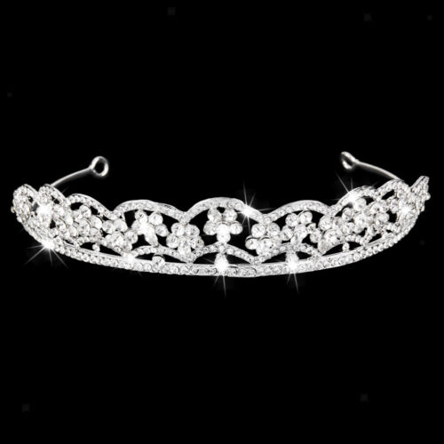 Sparkly Crystal Rhinestone Wedding Bridal Tiara Bridesmaid Flower Girl Crown