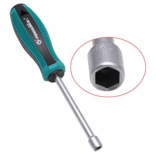 Metal Socket Driver Wrench Screwdriver Hex Nut Key Nutdriver Hand Tool 3mm-7mm T