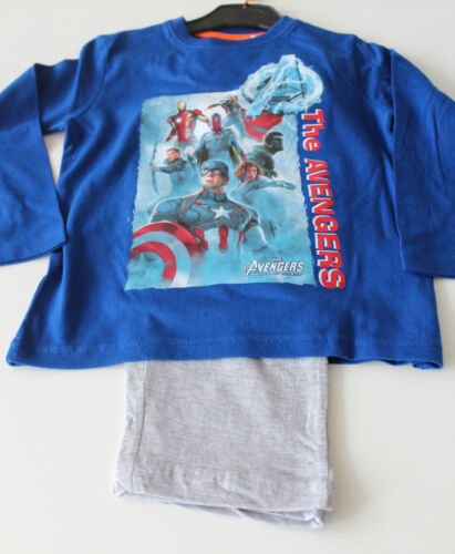 Details about   Pyjama Set nightclothes Boys Marvel Avengers Blue Grey Size 104 116 128 140 #55 