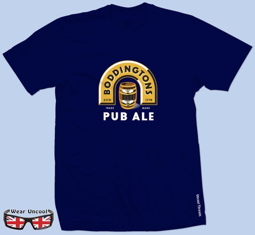 Men/'s BODDINGTONS PUB ALE Full Colour T-Shirt Real Cask Beer Brewery Festival