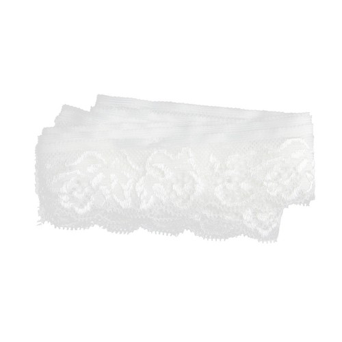 10 Yard 2.5cm Elastic Lace Edge Trim Ribbon Sewing DIY Party Accessories
