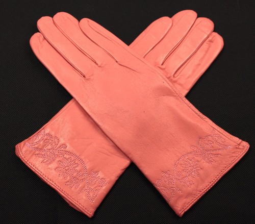 Damen Echt Leder Handschuhe Gefüttert Gr S M L XL XXL //W//25