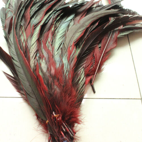 Wholesale 10//50//100//500//1000 PCS Rooster Tail Feathers 12-14 inches//30-35 cm
