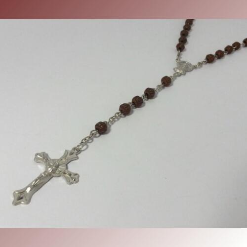 Jesus Kreuz Halskette Madonna Rosenkranz Perlenlette Kreuzkette Ypsilonkette 