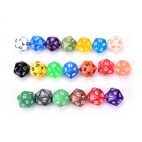 1PC D20 gaming dice twenty sided die number 1-20 for RPG game FO