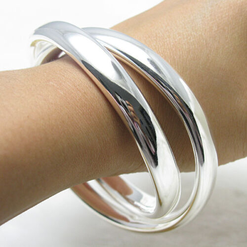 Miraculous Charm On A 7 1/2 Inch Round Double Loop Bangle Bracelet 