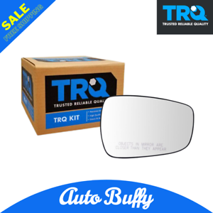 TRQ Exterior Side View Door Mirror Glass Power Heated RH for Accent Elantra 