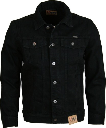MENS DENIM JEAN JACKET Duke D555 Classic Western Style Trucker Jacket Coat New