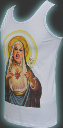 MENS FITTED TANK VEST DIVINE DRAG QUEEN LGBT HAIRSPRAY CULT HOLY S-5XL