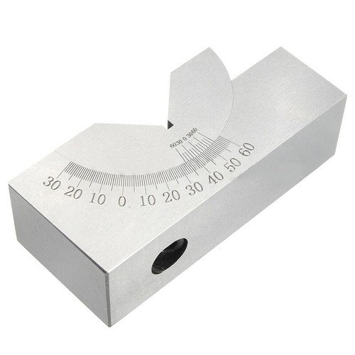 60 75x25x32MM Adjustable Precision Angle Blocks Gauge V Block Milling Setup 0°