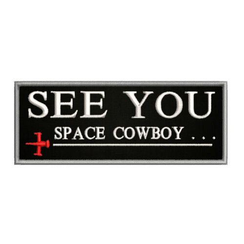 Cowboy Bebop See You 4" W x 1.5" T Iron/Sew On Decorative Patch 