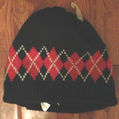 Red Black Warm NWT boy's The Children's Place Winter Beanie Hat  L/XL 8 yrs 