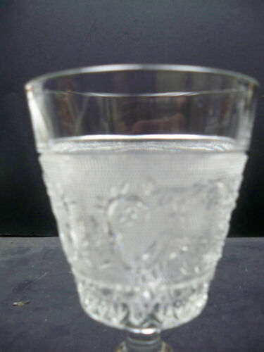 Duncan Miller Sandwich Glass Crystal Water Goblet 5 3/4" 