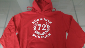 Ultras München Hoodie Südkurve Kaputzenshirt/Sweatshirt Gr.XXL rot Hools 