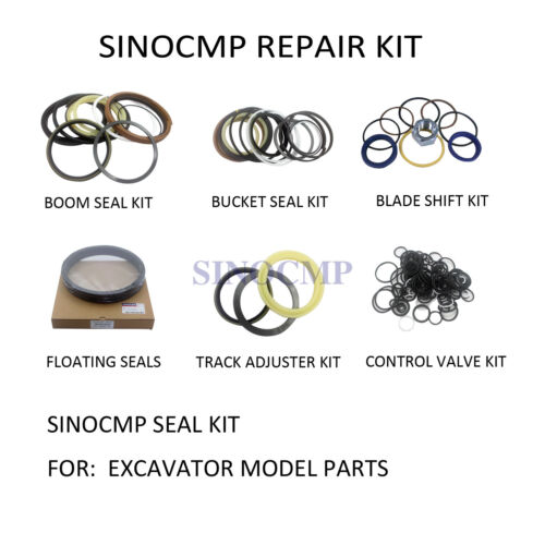 SINOCMP SK330-8 Arm Boom Bucket Seal Kits for Kobelco Excavator Parts Oil Seal 
