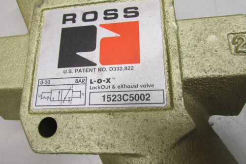Ross 1523C5002 L-O-X Lock Out /& Exhaust Valve