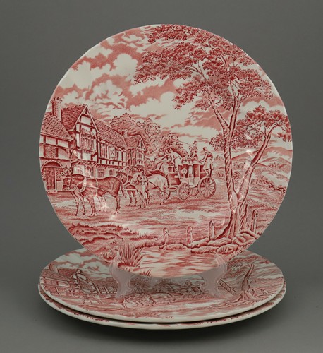Ein Speiseteller 25cm /"Royal Mail/" von Myott England teller rot