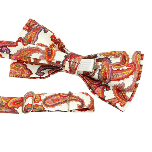 *BRAND NEW* HARD-TO-FIND RARE PAISLEY MENS COTTON TUXEDO BOW TIE B313