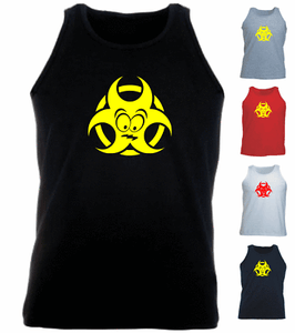 Biohazard Funny Logo Face Athletic Vest Tank Top