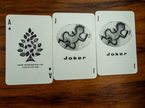 Vintage 1960s Siriol Clarry Playing Cards John Waddington Four Elements Sealed 