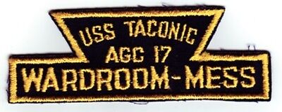 WARDROOM MESS US NAVY SHIP PATCH AGC 17 USS TACONIC