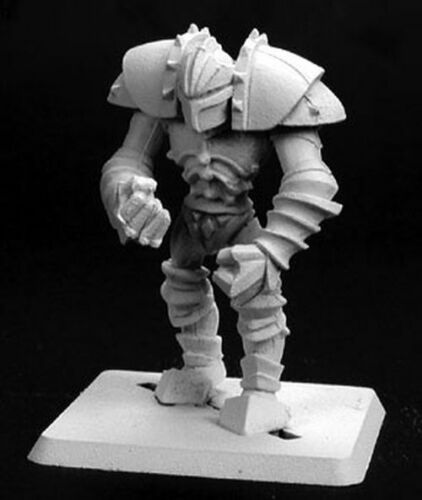 WARLORD REAPER miniature figurine rpg jdr d&d plate armor 14122 1 x ONYX GOLEM 
