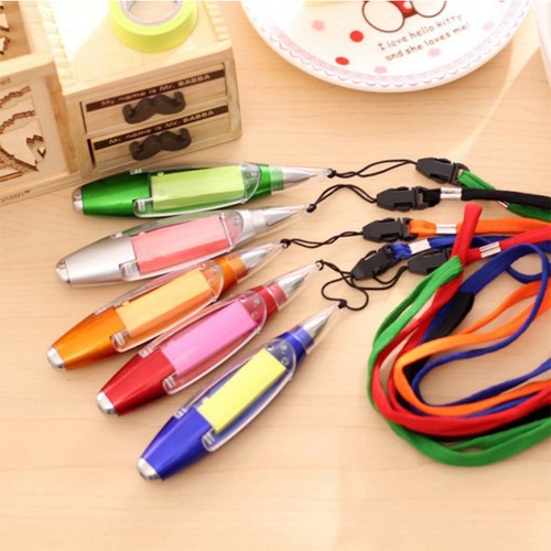 Led Light Note Sticky Paper Kugelschreiber /& Lanyard Office School Statio II33