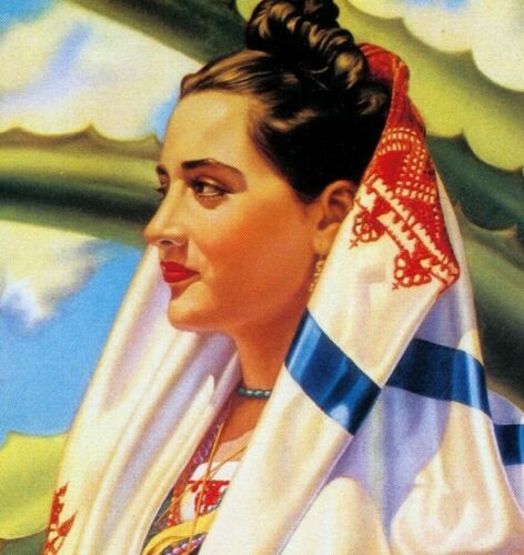 Details about   Mujeres de Mexico 1940 Calendar Art Vintage Poster Print Retro Pin Up Style #3