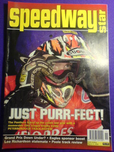 SPEEDWAY STAR PETERBORO/' TRACK REVIEW 11 Mar 2000